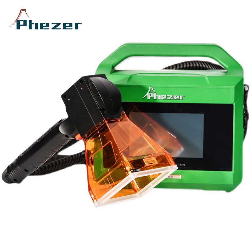 20W 30W Hand Held Fiber Laser Marking Machine / Mini Portable Fiber Laser Engraving Machine for metal copper