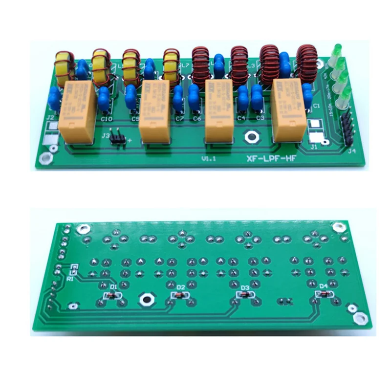【HASD】2X XF-LPF- Filtro 12V 100W Unità LPF passa basso 3,5 Mhz-30 Mhz Kit fai da te