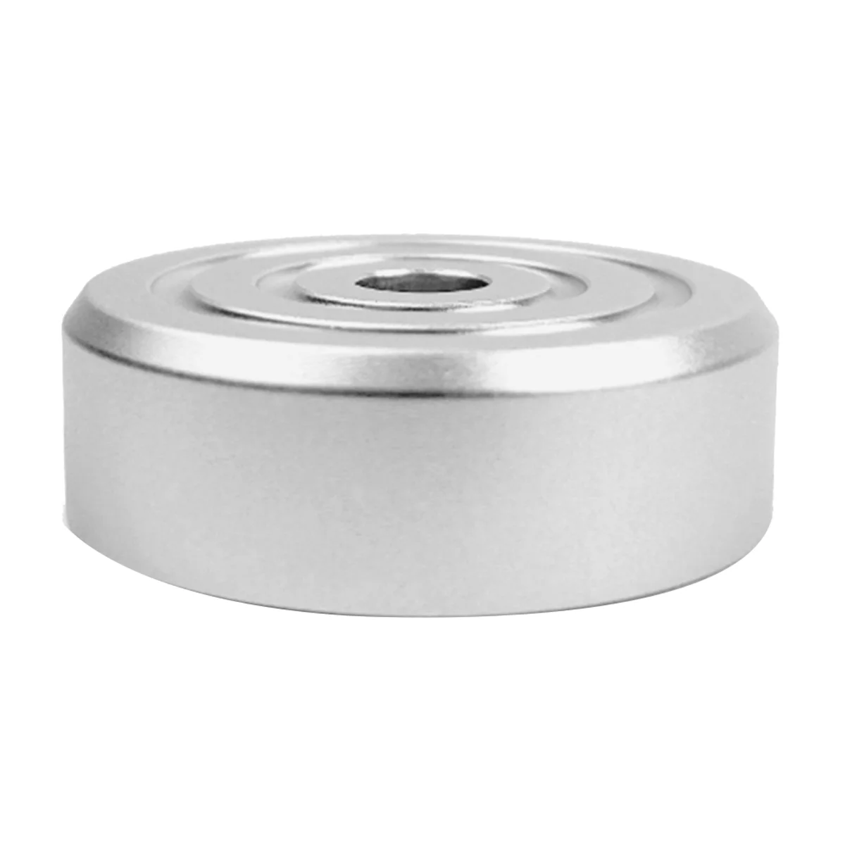 Abrazadera equilibrada de disco estabilizador de peso para discos de vinilo, accesorios para tocadiscos LP, color plateado