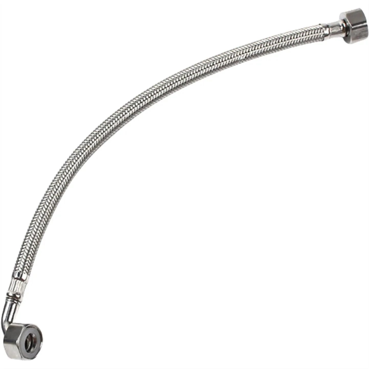 

1/2" Elbow Flexible Hose 350mm Steel Braided Connector for Boilers and Plumbing