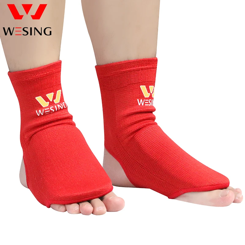 Wesing  Cotton Instep Guard Sanda Boxing Taekwondo Muay Thai Karate Shin and Instep Guard