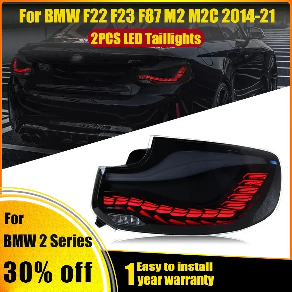 

Светодиодные DRL для BMW 2 серии F22 2014-21 Задние фонари F23 LED 220i 225i F44 F45 F46 Задний фонарь DRL Сигнал Авто аксессуары F87 M2 M2C