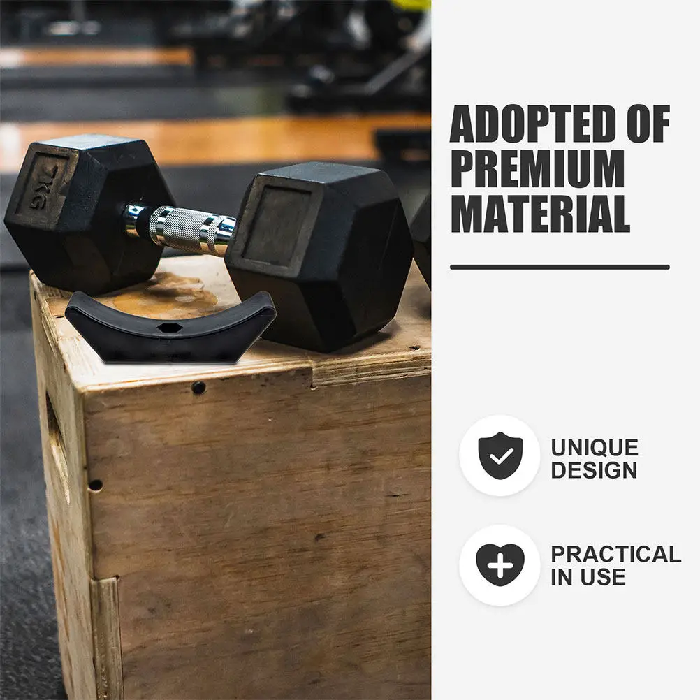 

8Pcs Plastic Dumbbell Rack Compact Sturdy Lightweight Dumbbell Holder for Home Gym Floor Protection Display Stand Gift