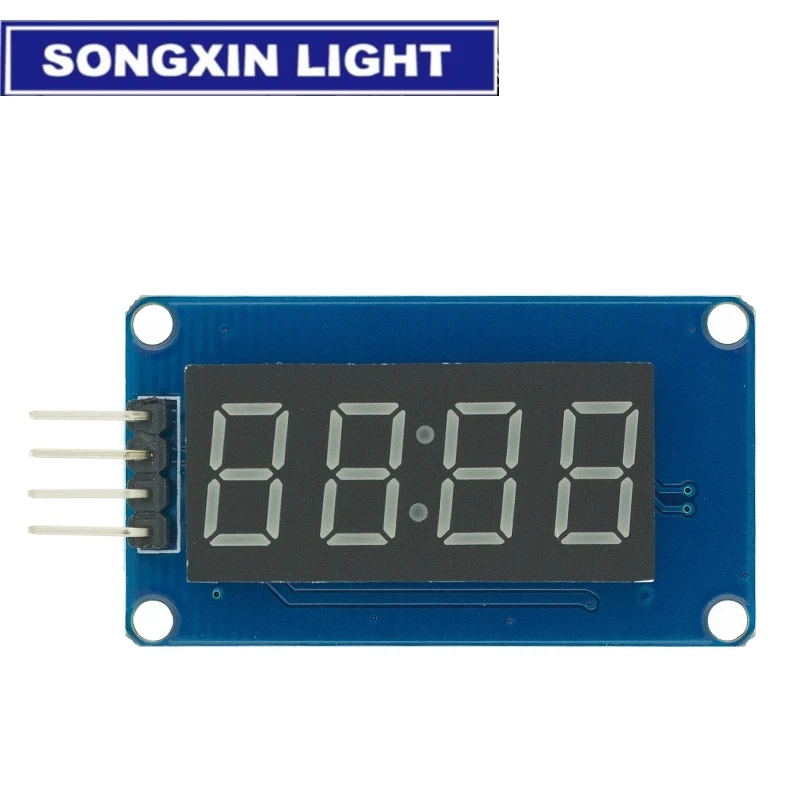 SX TM1637 4 Bits Digital LED Display Module For arduino 7 Segment 0.36Inch Clock RED Anode Tube Four Serial Driver Board Pack