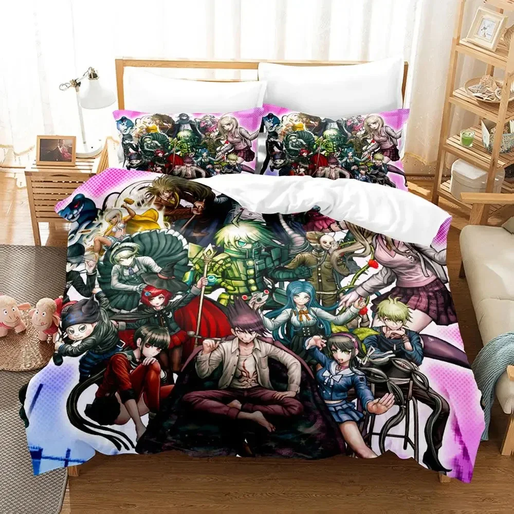 

Anime Danganronpa V3 Chiaki Nanami Bedding Set Duvet Cover Bed Set Quilt Cover Pillowcase Comforter king Queen Size Boys Adult