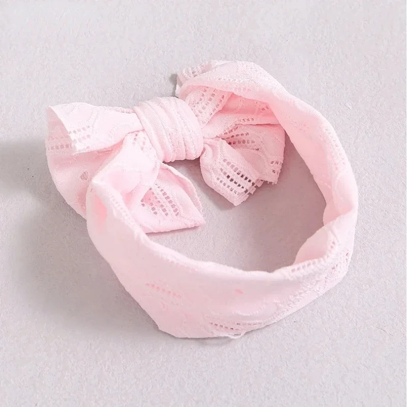 Knit Toddler Baby Headbands Rib Big Bow Elastic Soft Girls Headwear for Infant Kids Hair Accessories