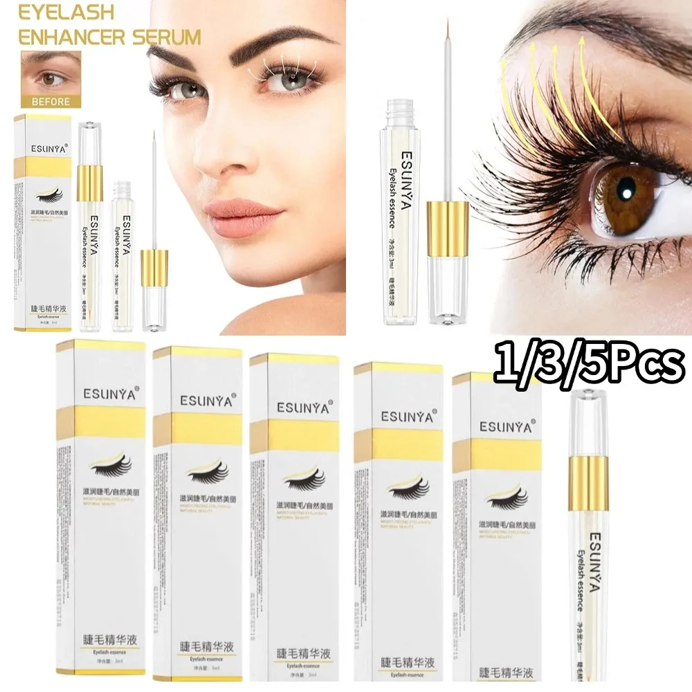 1/3/5 Pz 3 ml Crescita Delle Ciglia Liquido Nero Curling Crescita Delle Ciglia E Sopracciglio Liquido Riparazione Danni Ciglia Crescita Delle Ciglia Liquido