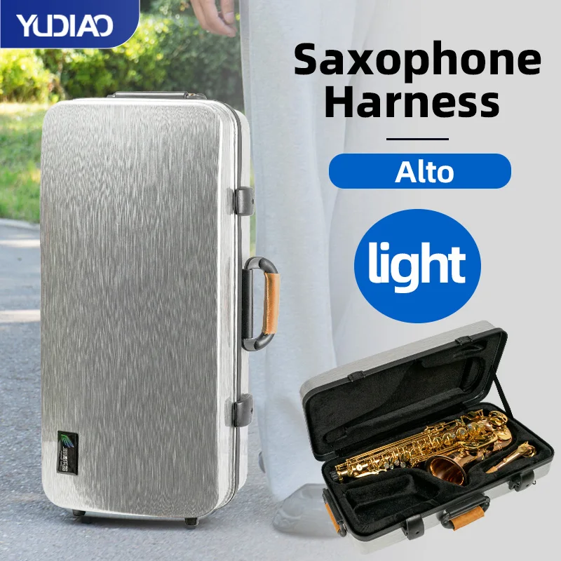 E-Flat Alto Saxophone Universal Travel Bag, Backpack, Hard-Shell Lightweight Portable Case, Handbag