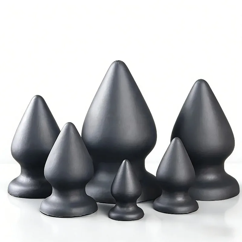 S-XXXL Huge Anal Plug Liquid Silicone Soft Conical Butt Plug Big Anal Dildos for Women Men G-spot /prostate Massage 18+ Sex Toys