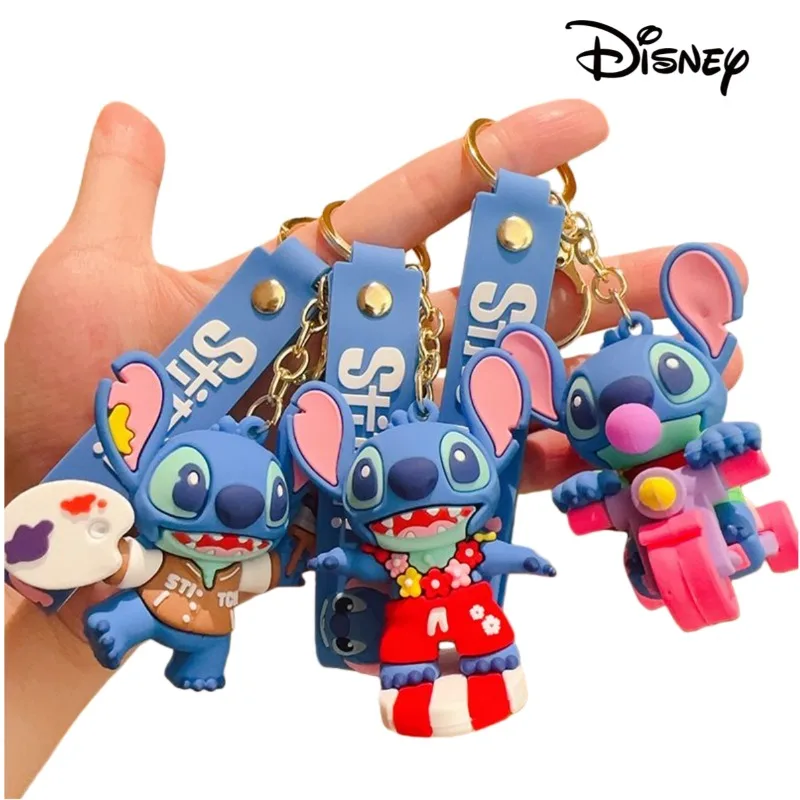 

Wholesale new Stitch high-value keychain, super cute anime peripheral PVC figurine pendant bag, car keychain, gift for children