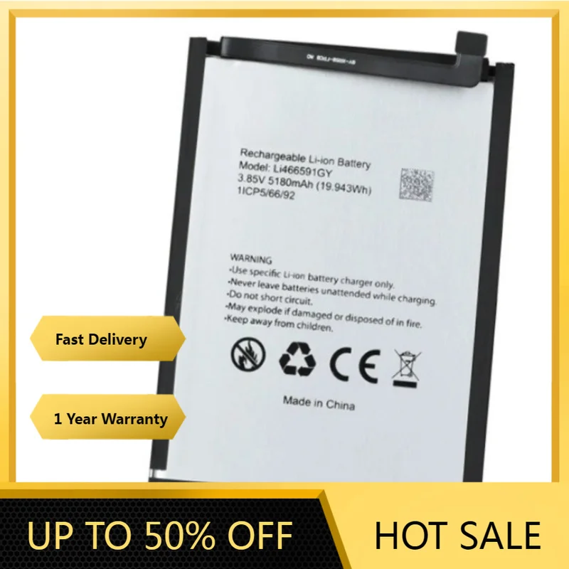 3.85V 5180mAh Li466591GY Battery for Blackview OSCAL C70 Li466591GY Mobile Phone Battery