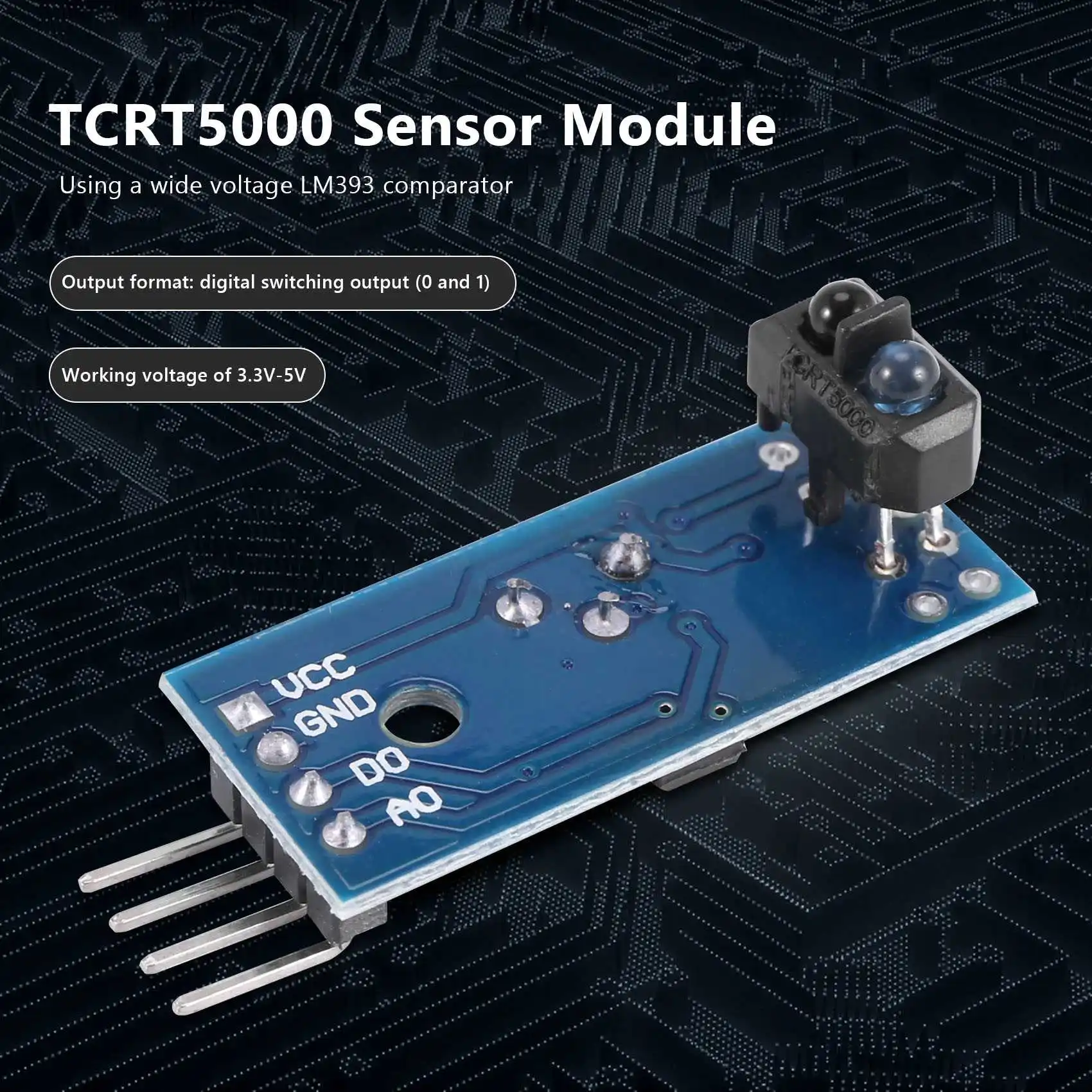 SCLS 10 قطعة TCRT5000 وحدة استشعار عاكسة بالأشعة تحت الحمراء IR حاجز خط المسار الكهروضوئي التبديل لروبوت السيارة الذكية