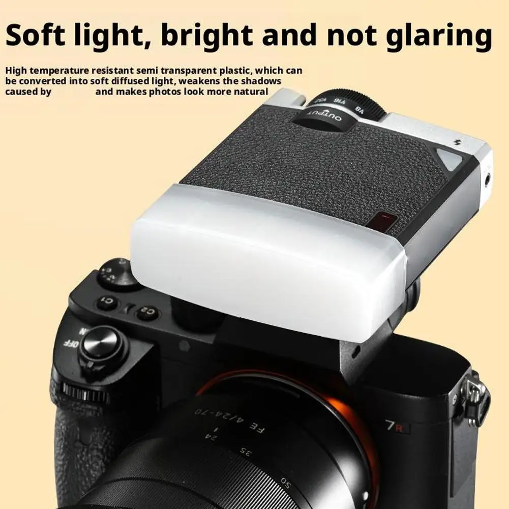 Difusor de Flash para Flash para Godox Lux Junior/Lux Senior/Lux Cadet Speedlight Cámara Flash Difusión Domo