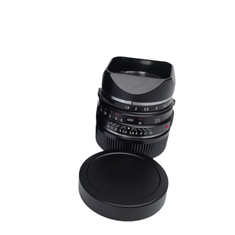 Metalowa kwadratowa osłona obiektywu typu bayonet do Voigtlander Nokton Classic 35mm f1.4 II VM 40mm f1.4 50mm f1.5 II VM, zamiennik LH-6 — zdjęcie produktu 3