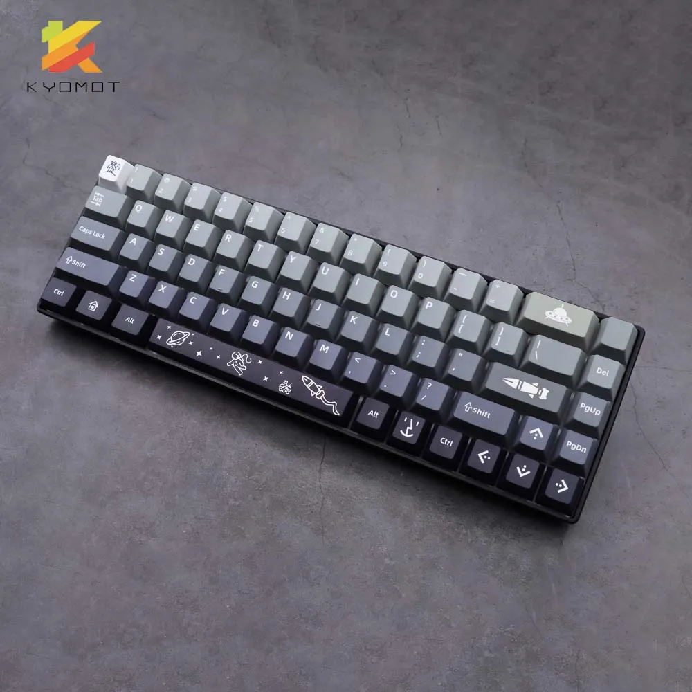 KYOMOT-teclas GMK para teclado mecánico, teclas con tema de cielo estrellado, PBT Dye Sub Cherry Profile, para MX Switch IKBC, DIY, 151