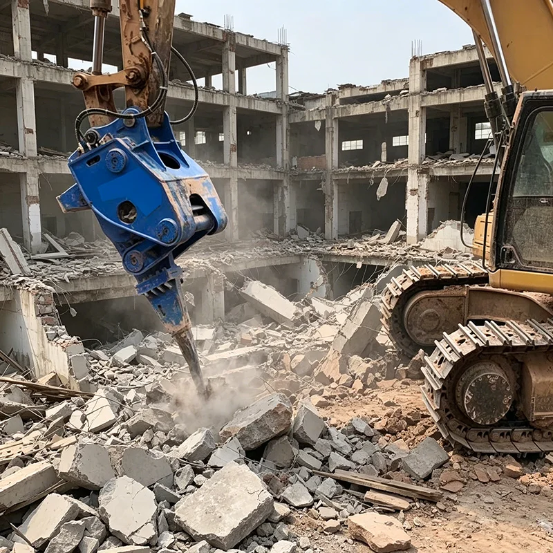Customized High Frequency Hydraulic Breaker For 15-25Ton For Excavator, Heavy Duty Mining Quarry Rock Concrete Breaking Hammer