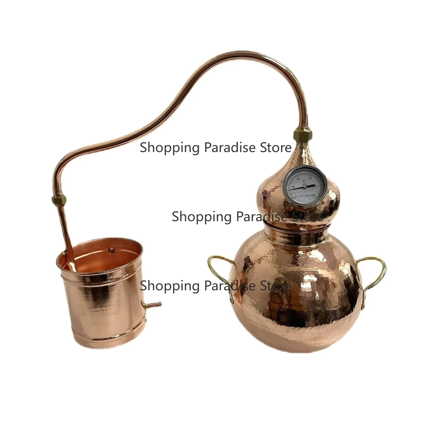 Still Moonshine Distiller, Copper Boiler, Distillation Device, 5L Pot