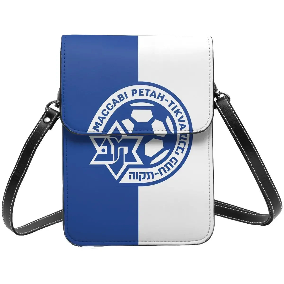 Maccabi Petah Tikva Crossbody Wallet حقيبة الهاتف الخليوي حقيبة الكتف محفظة الهاتف الخليوي حزام قابل للتعديل #1
