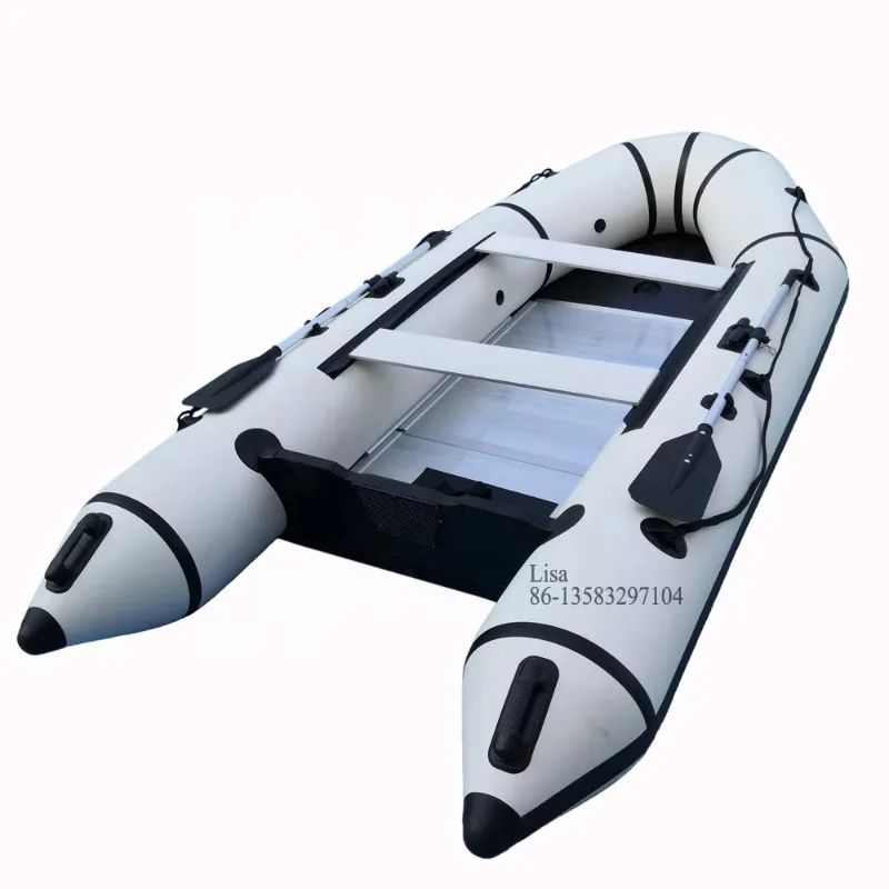 YTYIN 3.8m Waterplay Crafts CE PVC Foldable Inflatable Rowing Fishing Boats
