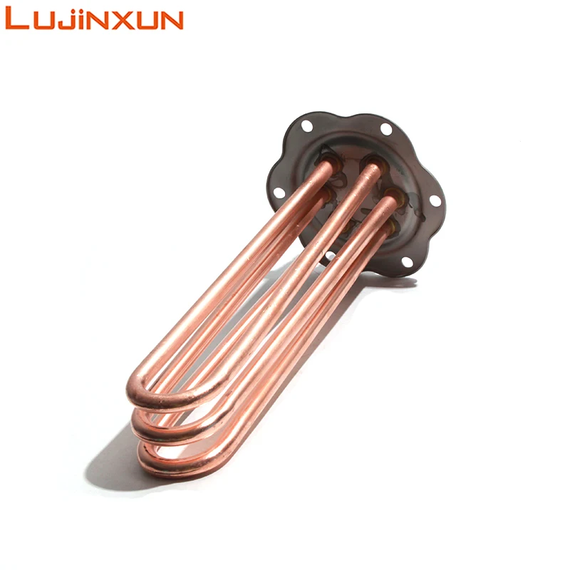 

LUJINXUN электрический водонагреватель для кипячения красная медная трубка 220 В/380 В 3/6/7,5/9/12 кВт с фланцем и монтажными отверстиями