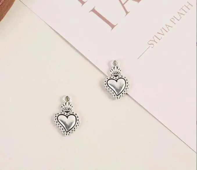 10pcs 20*12mm hole 2.2mm Tibetan Silver antiqued bronze heart shaped radish design charms h0250