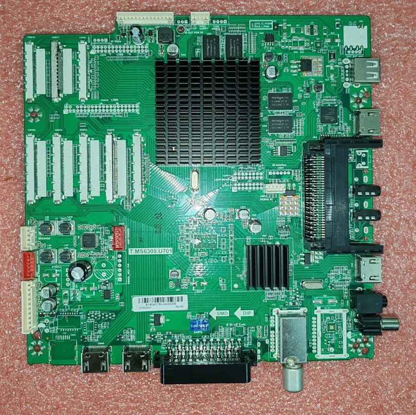 Free shipping! T.MS6308.U701  V750DK1   MAIN BOARD   LED TV motherboard tested well