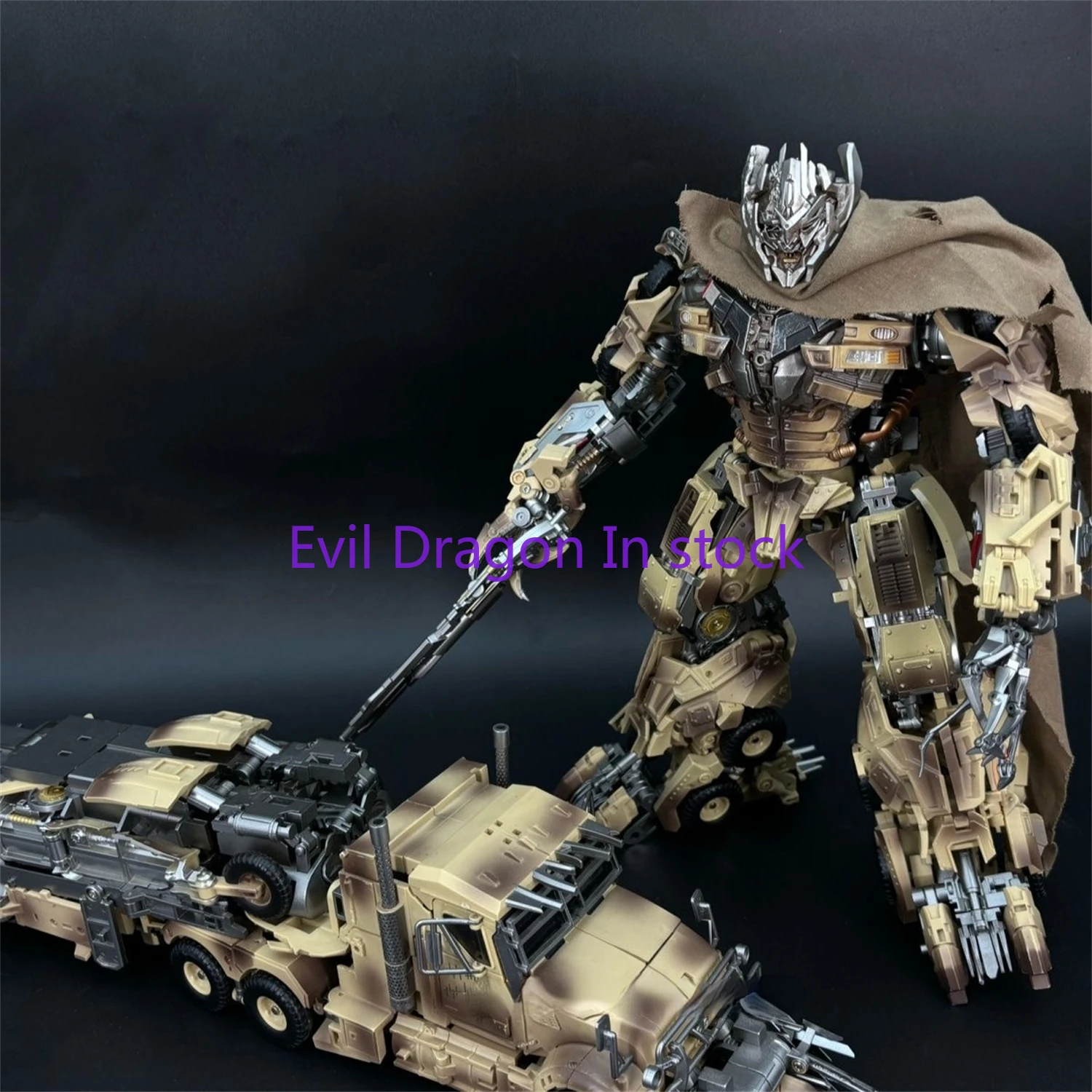 Extra Grande Transformação Action Figure Toy, Tanque Extra Grande, Tanque Gigante, Cor do Deserto, Presente Da Coleção De Brinquedos, DP01, DP-01 MG, Em estoque, 35cm