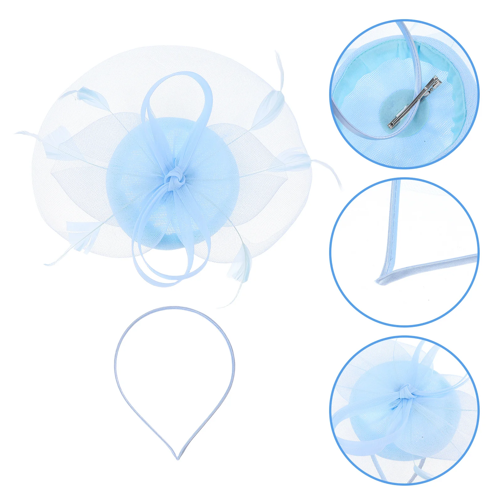 

Lightweight Fascinator Mesh Headband for Women Stylish Wedding Bride Headpiece Perfect for Tea Party Banquet Cosplay Photo