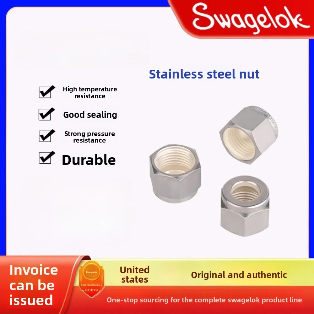 Swagelok ferrule nut front and rear card SS-2 4 6 8 10 12 00 M0 -NF SET