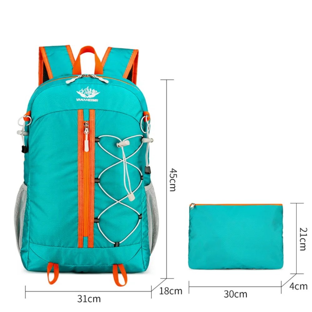 Mochila ultraligera para montar en montaña, mochila plegable multifuncional de gran capacidad, bolsa de viaje Dacron