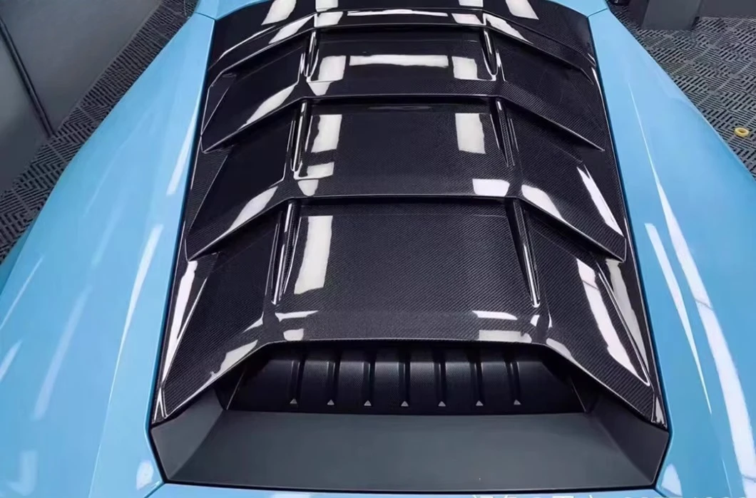 High Quality Dry Carbon Fiber Rear Engine for Huracan LP580 LP610 LP640 Rear Window Hood Body Kit