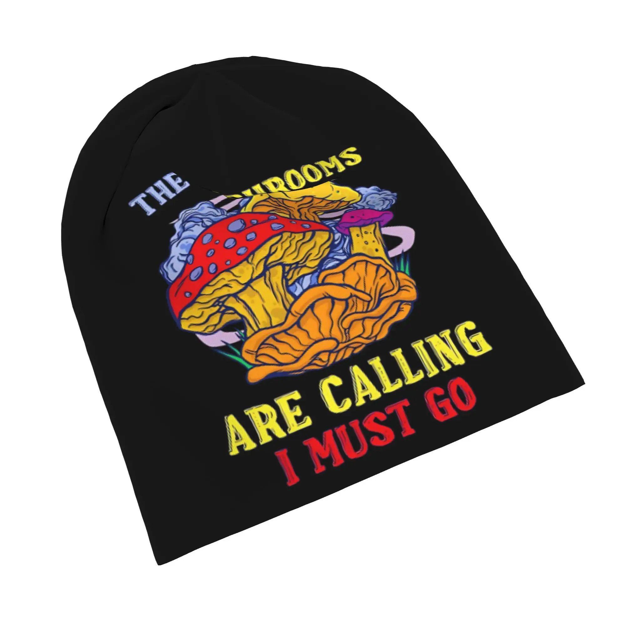 Quick Dry Mushrooms Are Calling Slouchy Beanie for Men Women Hiking Skull Cap