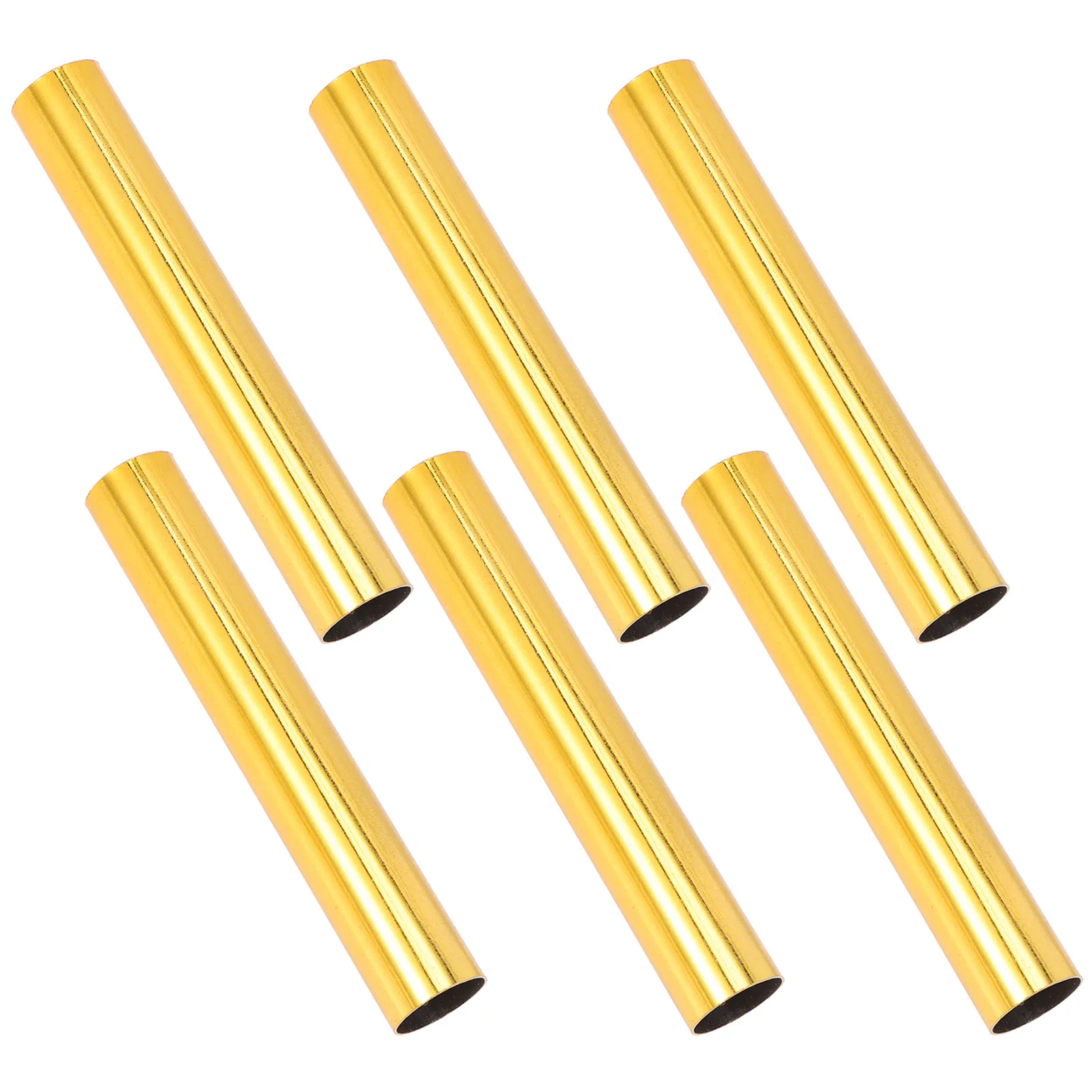 Capa de base para lustre, 6 peças, manga de flangeamento, 16x100mm, tubo de lâmpada de ferro, acessórios de iluminação de substituição, manga de flangeamento