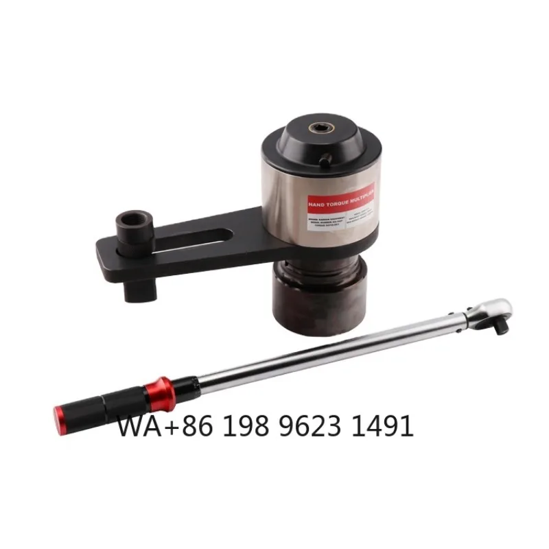 Multiplicador de torque de alta resistencia de 5500 Nm, diseño ergonómico en forma de L, llave manual portátil para mantenimiento de ingeniería.