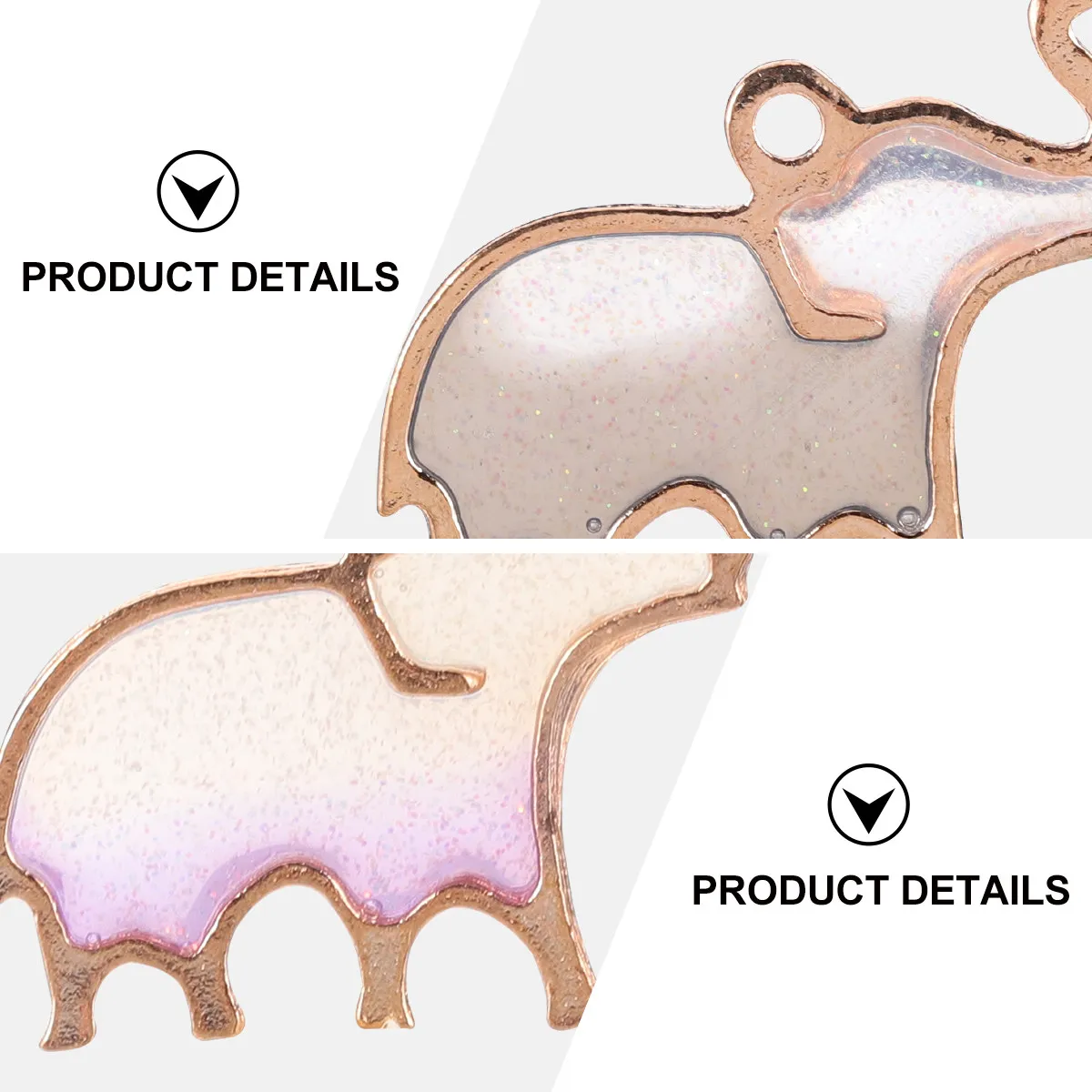 40Pcs Alloy Elephant Pendant Charm Set for DIY Jewelry Making Necklace Bracelet Earring Keychain Sweater Chain Craft Supplies