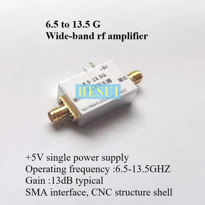 6.5-13.5G RF Power amplifier C-band X-band amplification broadband RF microwave