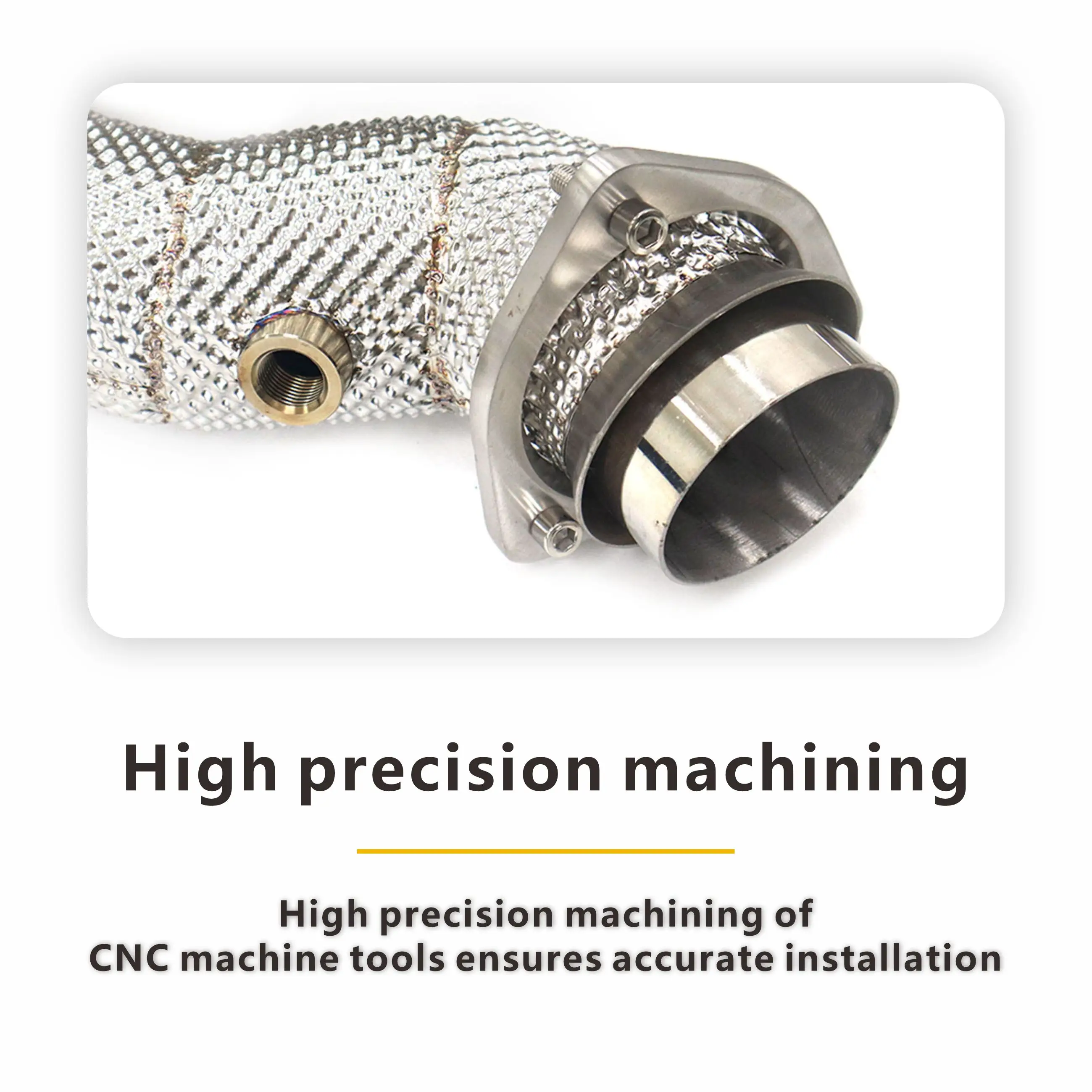 مشعب HMD لسيارة فيراري F430 SC نظام عادم من الفولاذ المقاوم للصدأ رأس عالي الأداء زيادة الطاقة