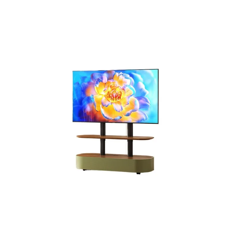 Movable electric lift household living room multi-function TV stand with wheels, TV cabinet