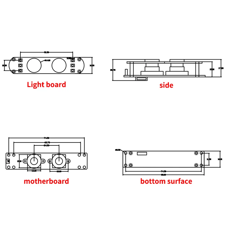 HD 2MP Binocular USB camera module infrared  night vision Drive-free plug and play IR，International standard UVC protocol