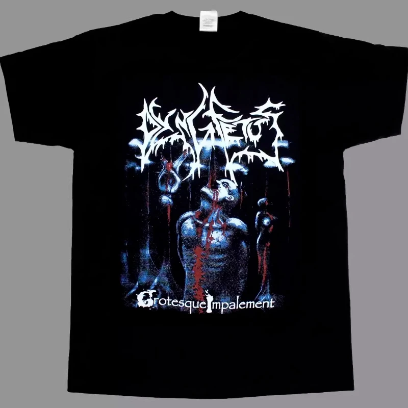 Death Metal Hardcore Rock Dying Fetus Band Cotton T-shirt Short-sleeved Loose Fit for Both Men and Women
