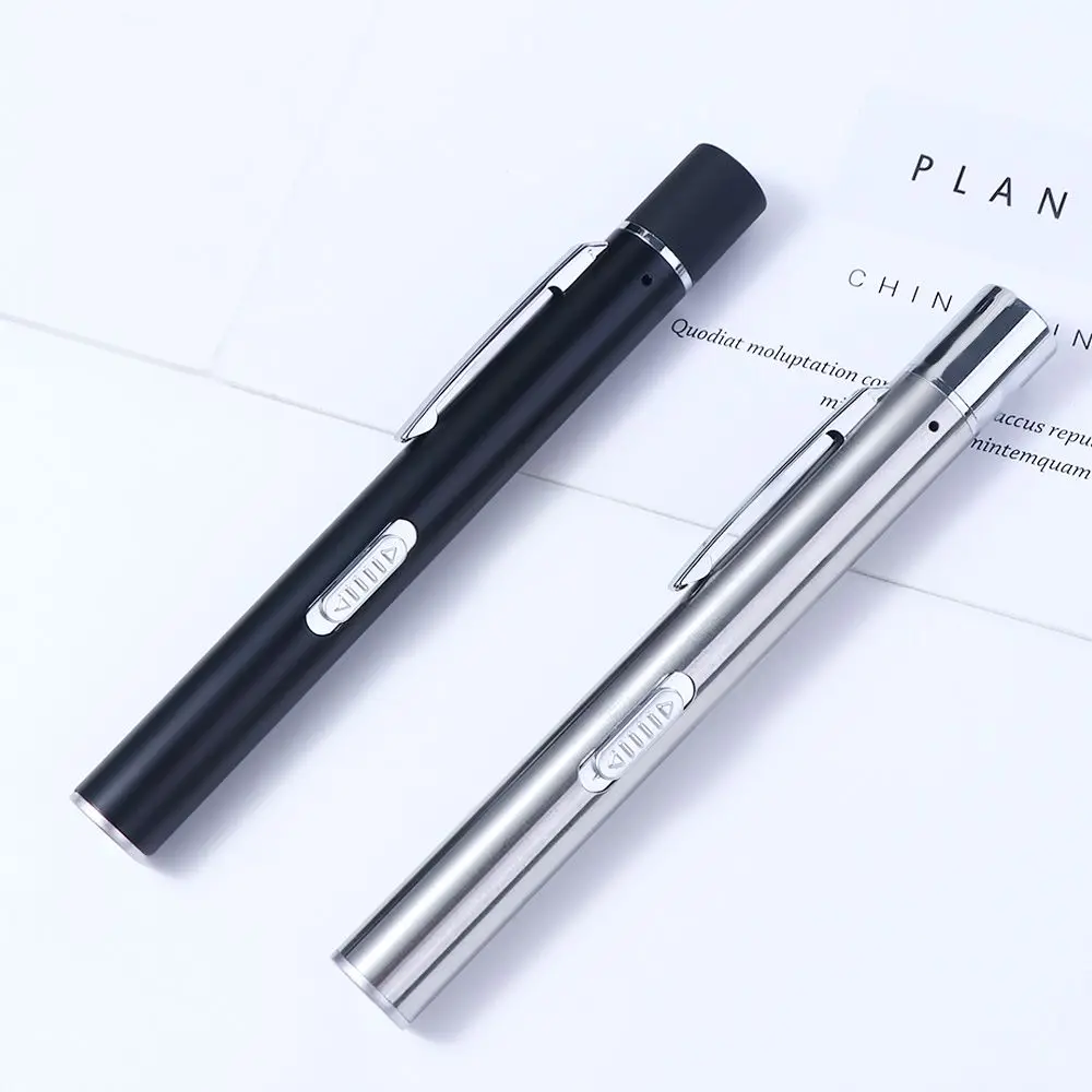 Flashlight Torch Mini LED Pen Multi Function Stainless Steel Penlight Torch Nursing Handy Pen LED Pen Light Doctor Nurse Pen