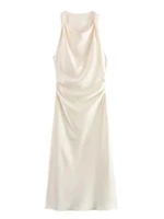 Satin Long Dresses for Women 2026 Summer Slip Midi Dress Woman Sexy Evening Party Dress Sleeveless Female Elegant Dresses - Image 4