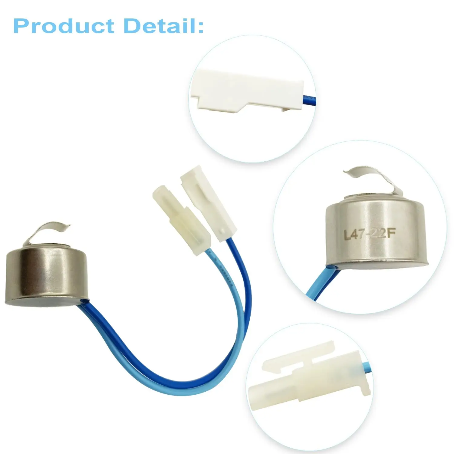 

DIY Refrigerator Repair Defrost Thermostat Fridge Temp Control Plastic Metal Construction Temperature Regulation