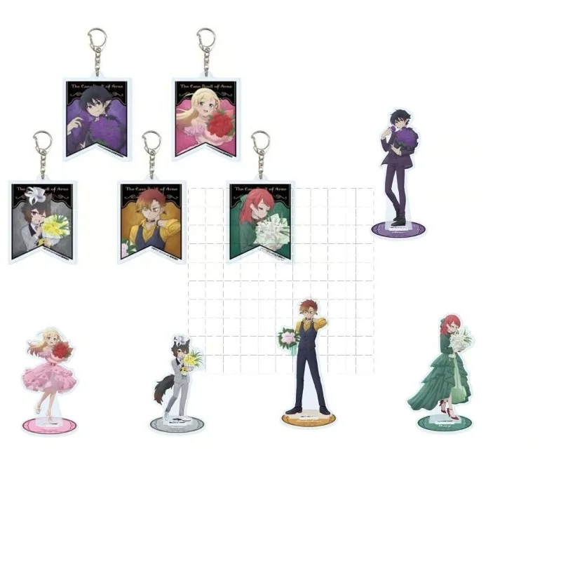 Chaveiro de Acrílico Lynn Reinweiß Louis Hartmann Amy Giselle, Ornamentos Periféricos, Figuras de Anime