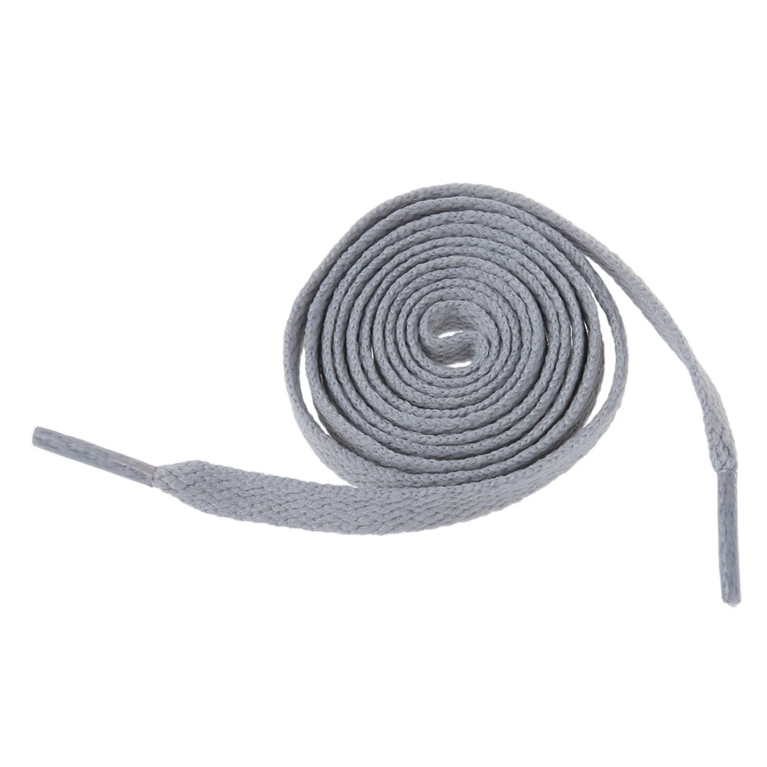 Trainers Plastic Tips 52.4 Long Grey Flat Wide Shoe Laces Strings 2pcs