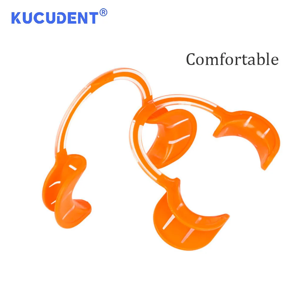 KUCUDENT Soft Silicone Dental Mouth Opener C-Shape Intraoral Lip Cheek Retractor Expander Oral Health Care Teeth Whitening