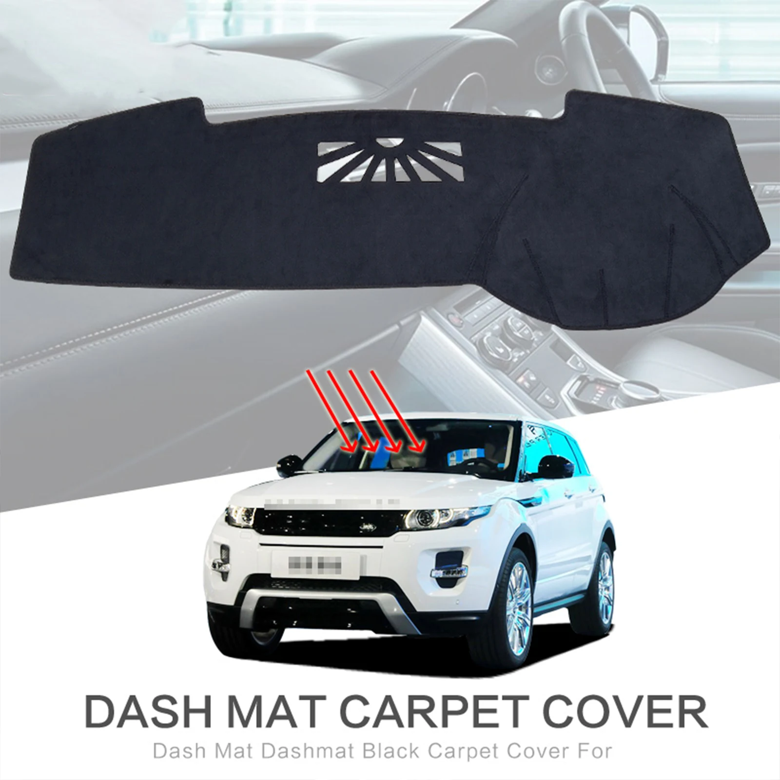 

for Land Rover Range Rover Evoque 2011-2018 Car Dashboard Mat Sunshade Protective Carpet Dash Mat Dashmat