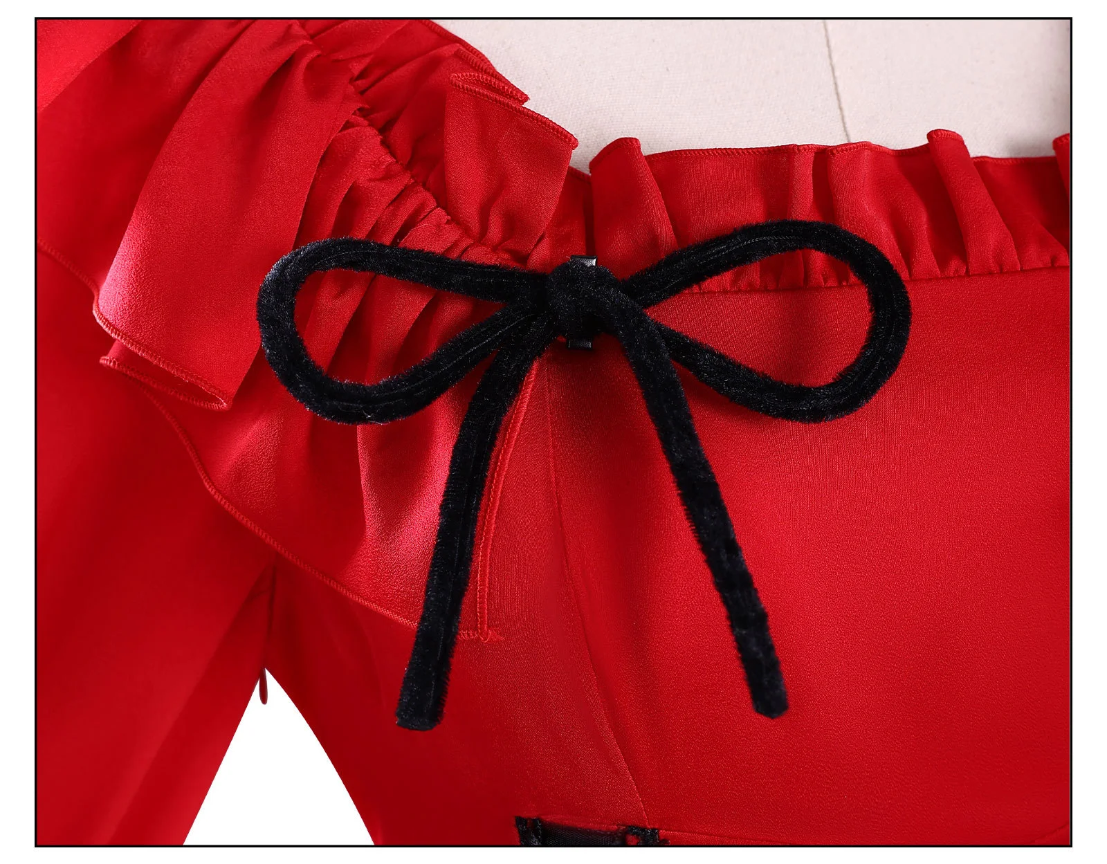 أزياء أنيمي سكارليت التأثيرية قد أطلب من شيء نهائي واحد للنساء فستان رائع لزي الهالوين كرنفال ملابس الأداء #4