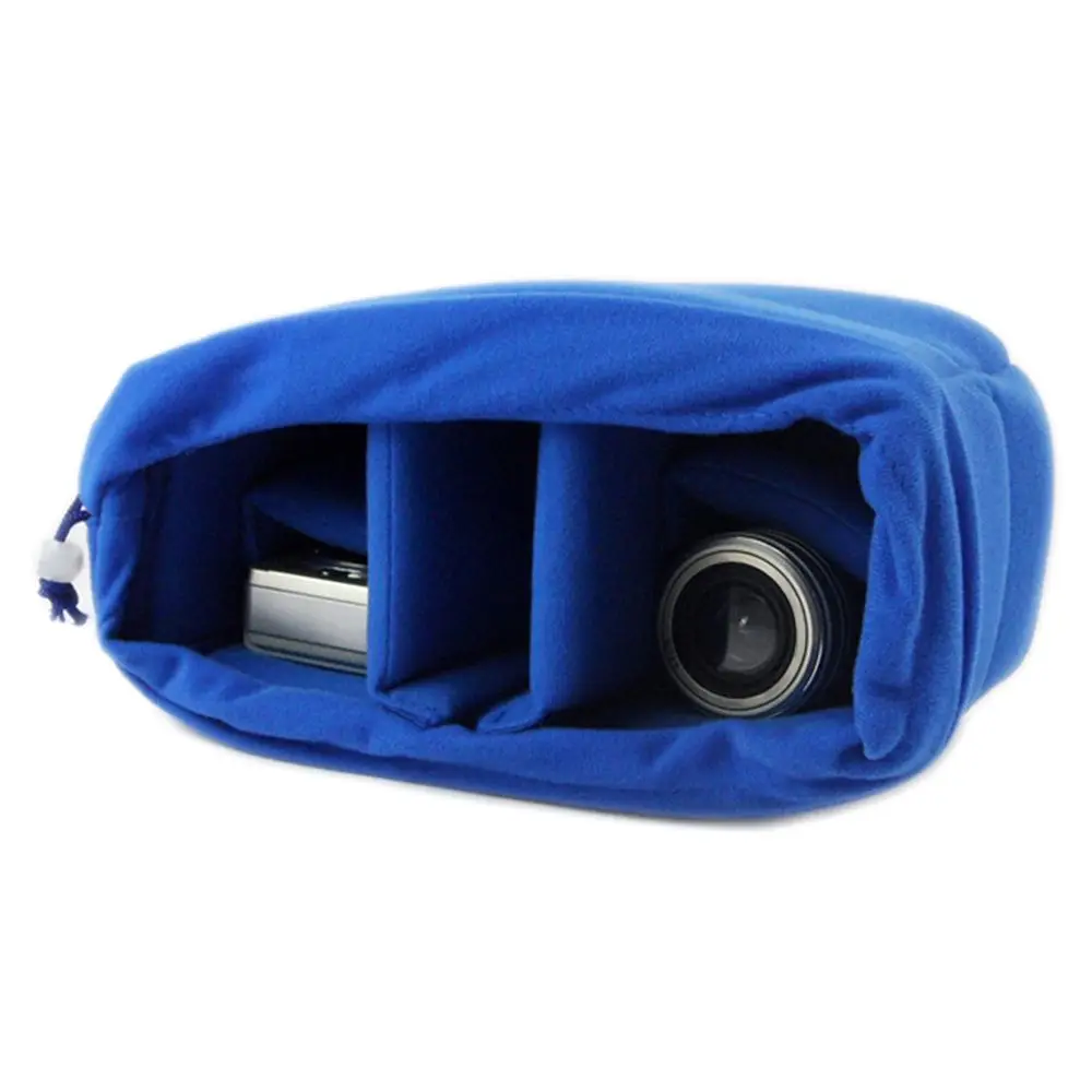 Convenient Shockproof Velvet Protection Partition Padded Bag Photography Protective Camera Lens Cas Camera Insert Bag