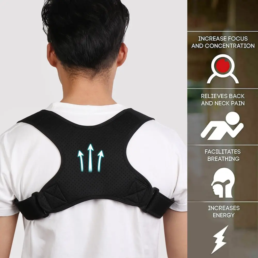 

Unisex Adjustable Bad Back Correction Lumbar Support Belt Body Brace Belt Posture Corrector Back Shoulder Support